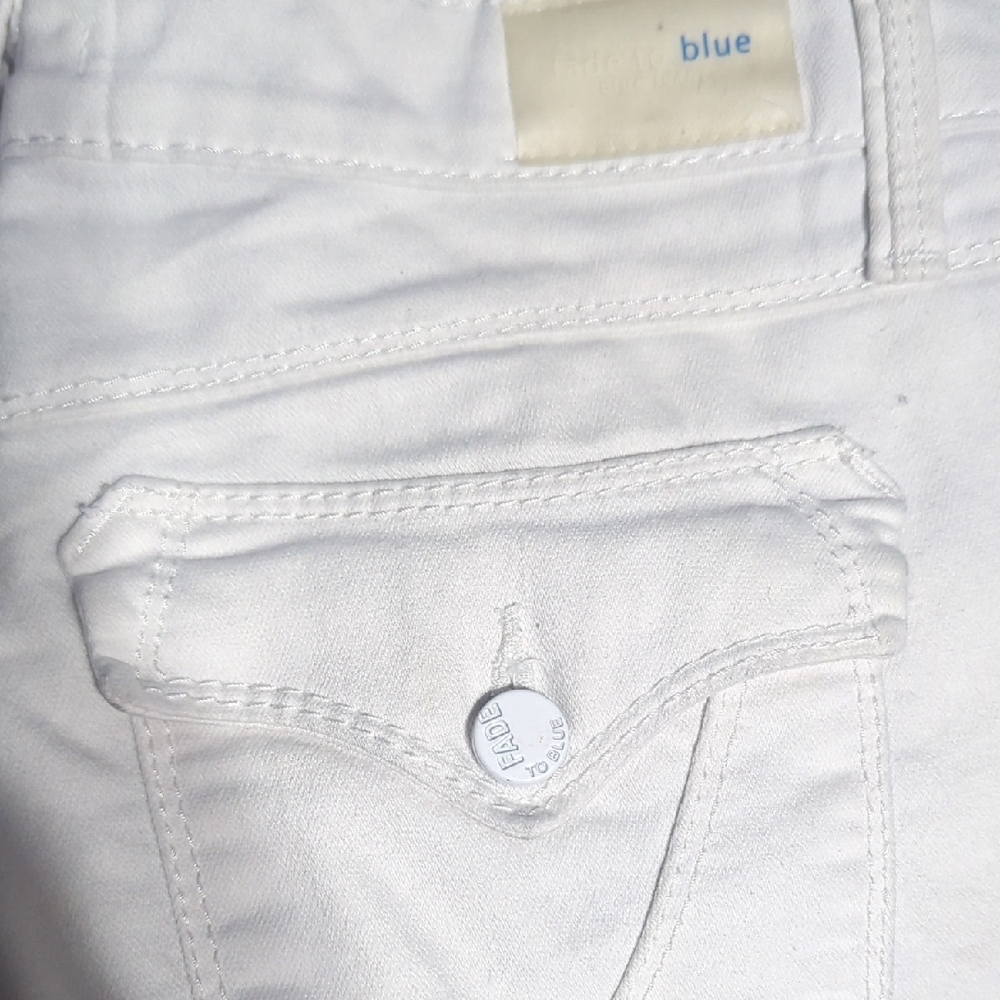 Bootcut White Jeans by Fade To Blue
